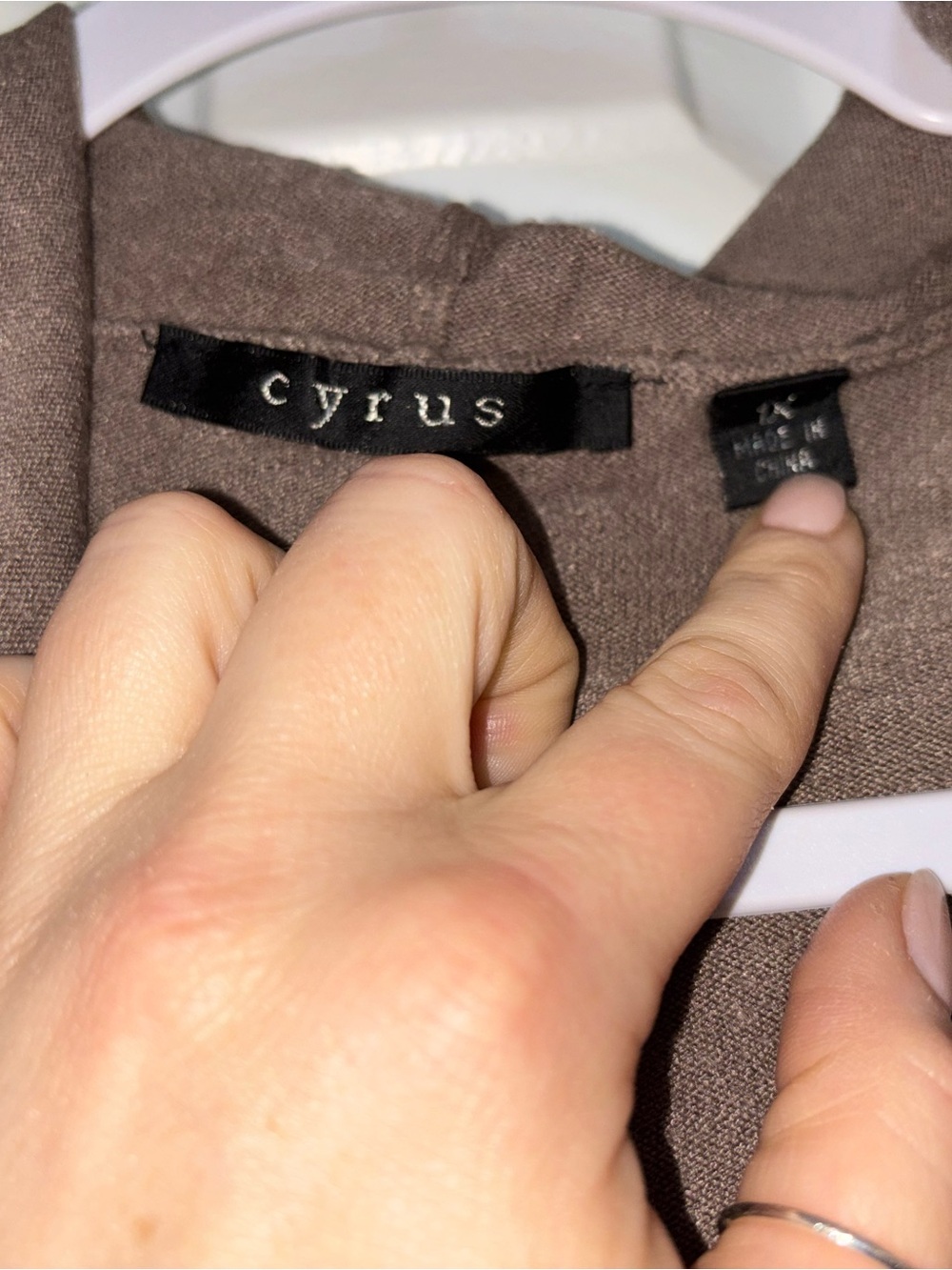 Cyrus Taupe/Brown Knit Top